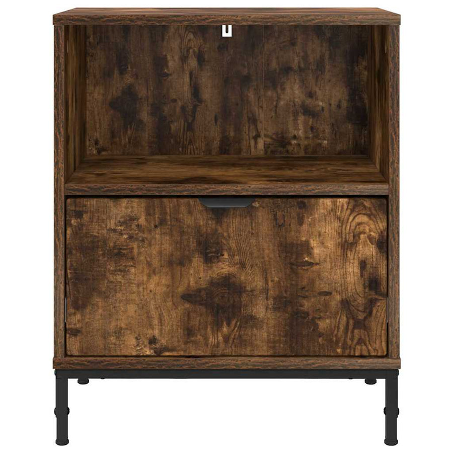 met lade Gerookt eiken 49 x 36 x 61 cm Bewerkt hout