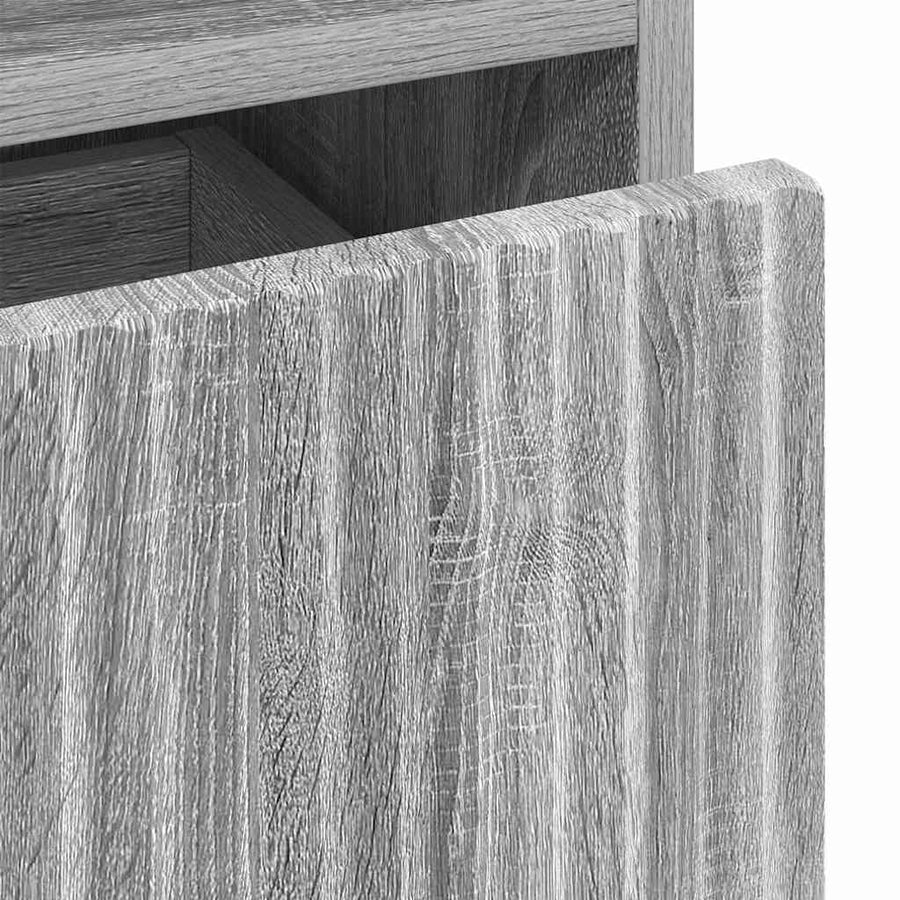 met lade Grijs sonoma 49 x 36 x 61 cm Bewerkt hout