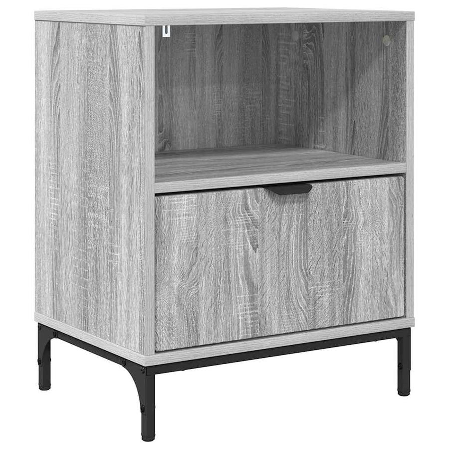 met lade Grijs sonoma 49 x 36 x 61 cm Bewerkt hout