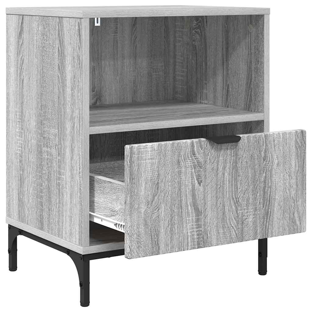 met lade Grijs sonoma 49 x 36 x 61 cm Bewerkt hout