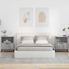 Nightstand 2 pcs Grey sonoma 49 x 36 x 61 cm Engineered wood