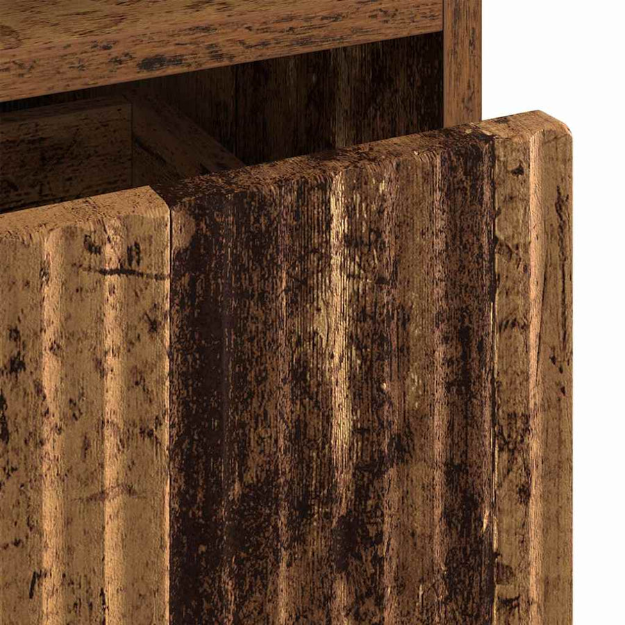 met lade Oud hout 49 x 36 x 61 cm Bewerkt hout