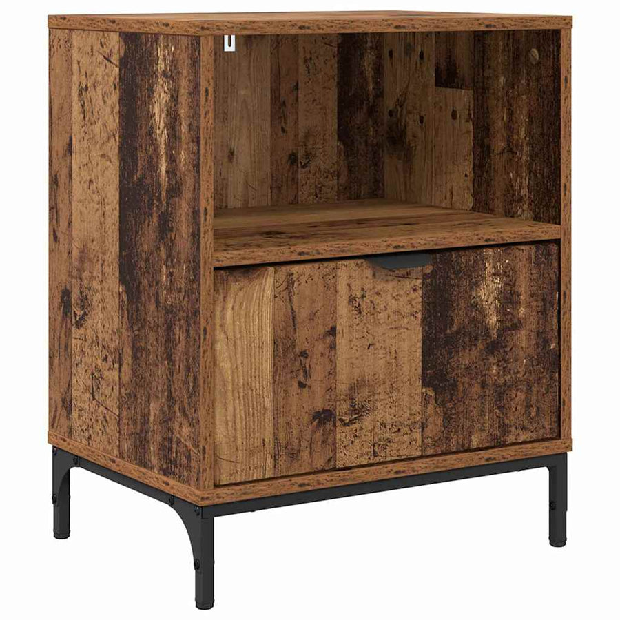 met lade Oud hout 49 x 36 x 61 cm Bewerkt hout
