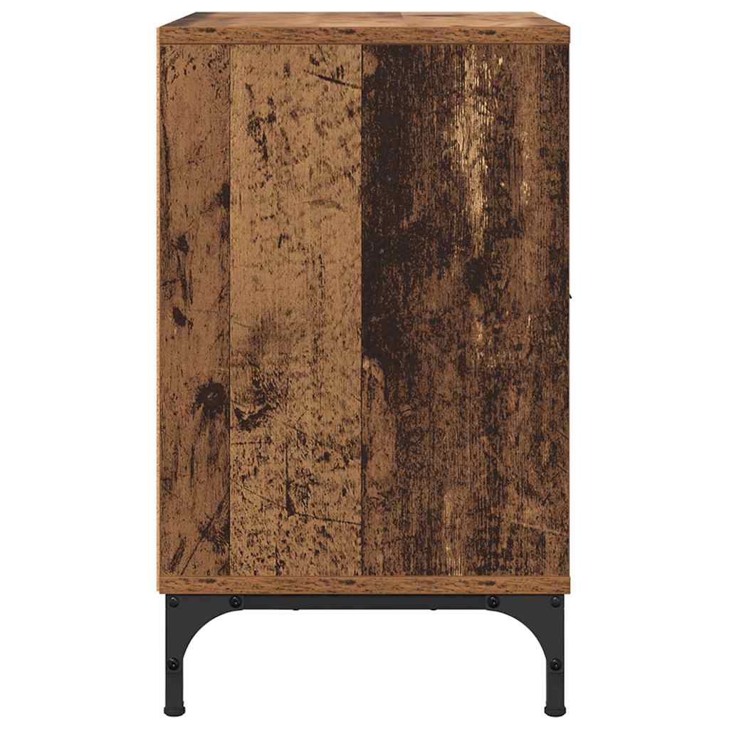 met lade Oud hout 49 x 36 x 61 cm Bewerkt hout