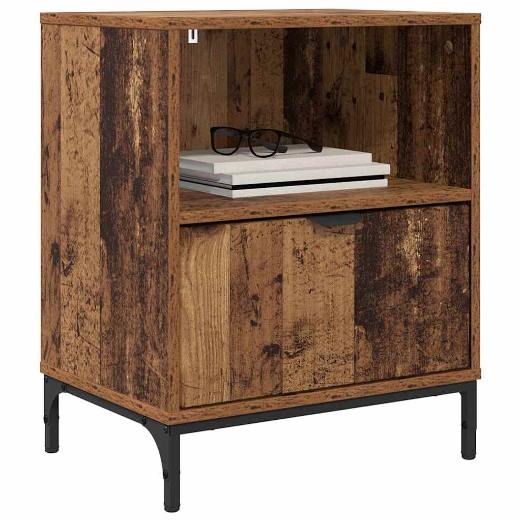 met lade 2 pcs Oud hout 49 x 36 x 61 cm Bewerkt hout