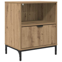 met lade artisanaal eikenkleurig 49 x 36 x 61 cm Bewerkt hout