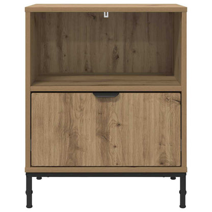 2 pcs artisanaal eikenkleurig 49 x 36 x 61 cm Bewerkt hout