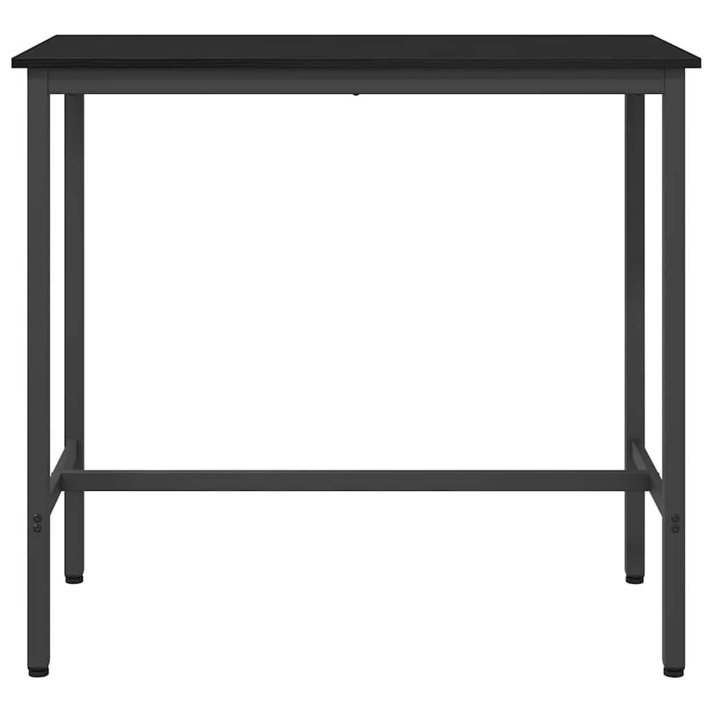 Tafel Zwart Eiken 100 x 40 x 100,5 cm Engineered hout en staal