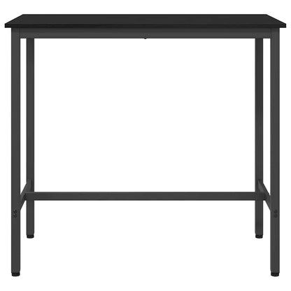 Tafel Zwart Eiken 100 x 40 x 100,5 cm Engineered hout en staal