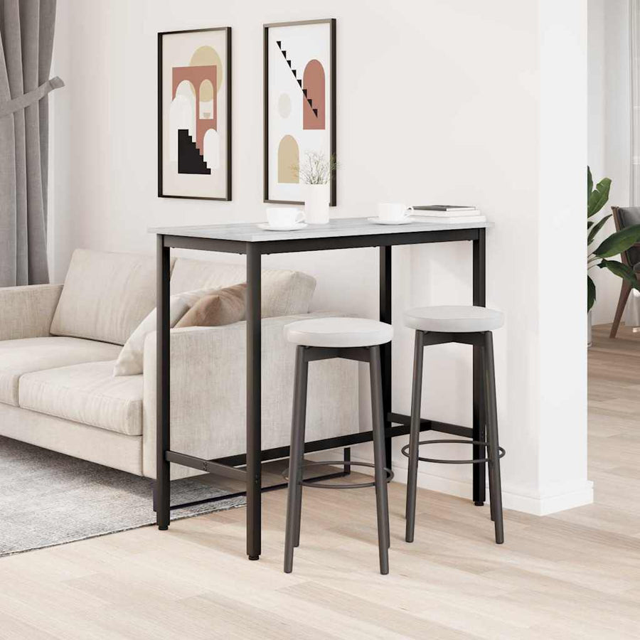 Tafel Grijs Sonoma 100 x 40 x 100,5 cm Engineered hout en staal