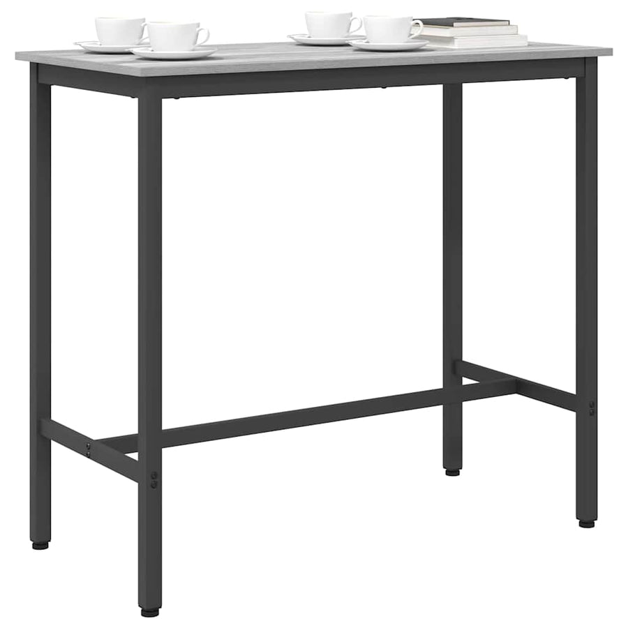 Tafel Grijs Sonoma 100 x 40 x 100,5 cm Engineered hout en staal