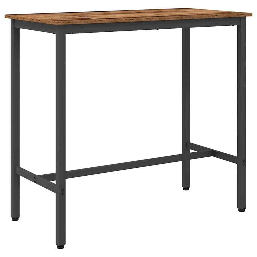 Tafel Oudhout 100 x 50 x 90,5 cm Engineered hout en staal