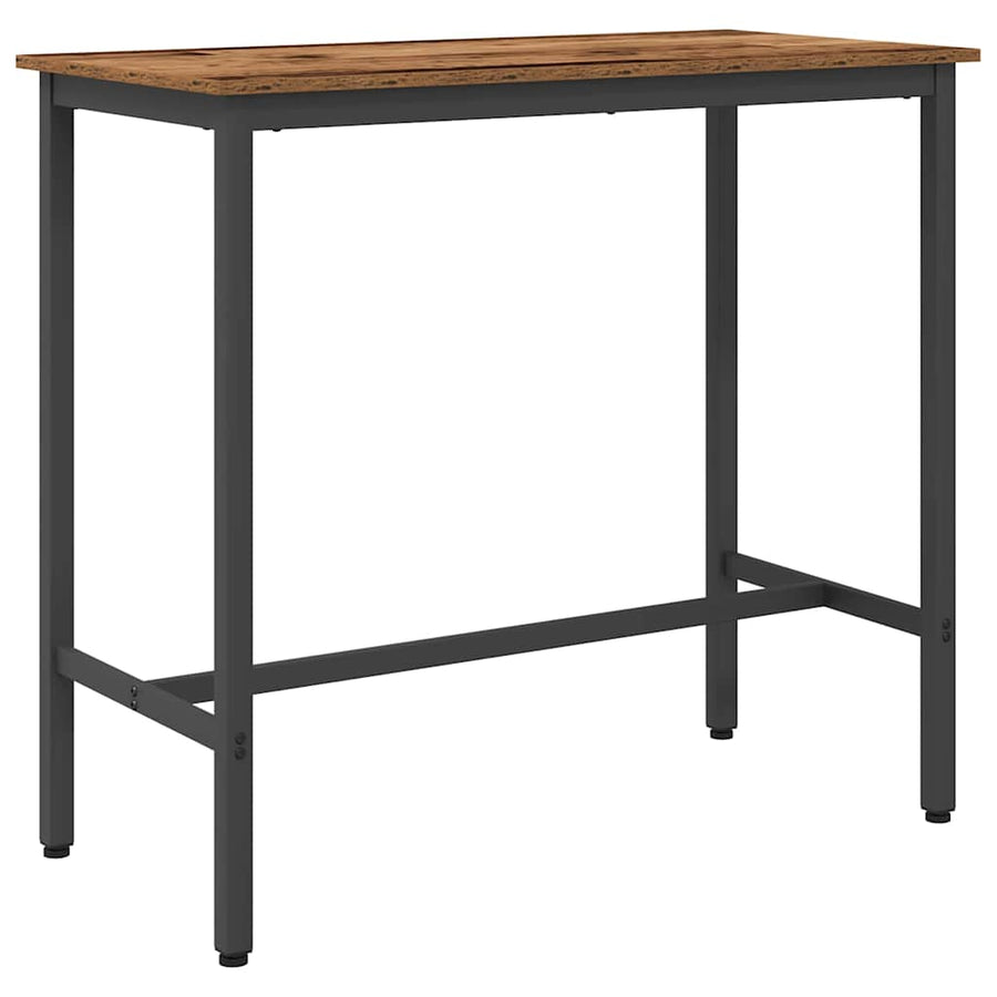 Tafel Oudhout 100 x 50 x 90,5 cm Engineered hout en staal
