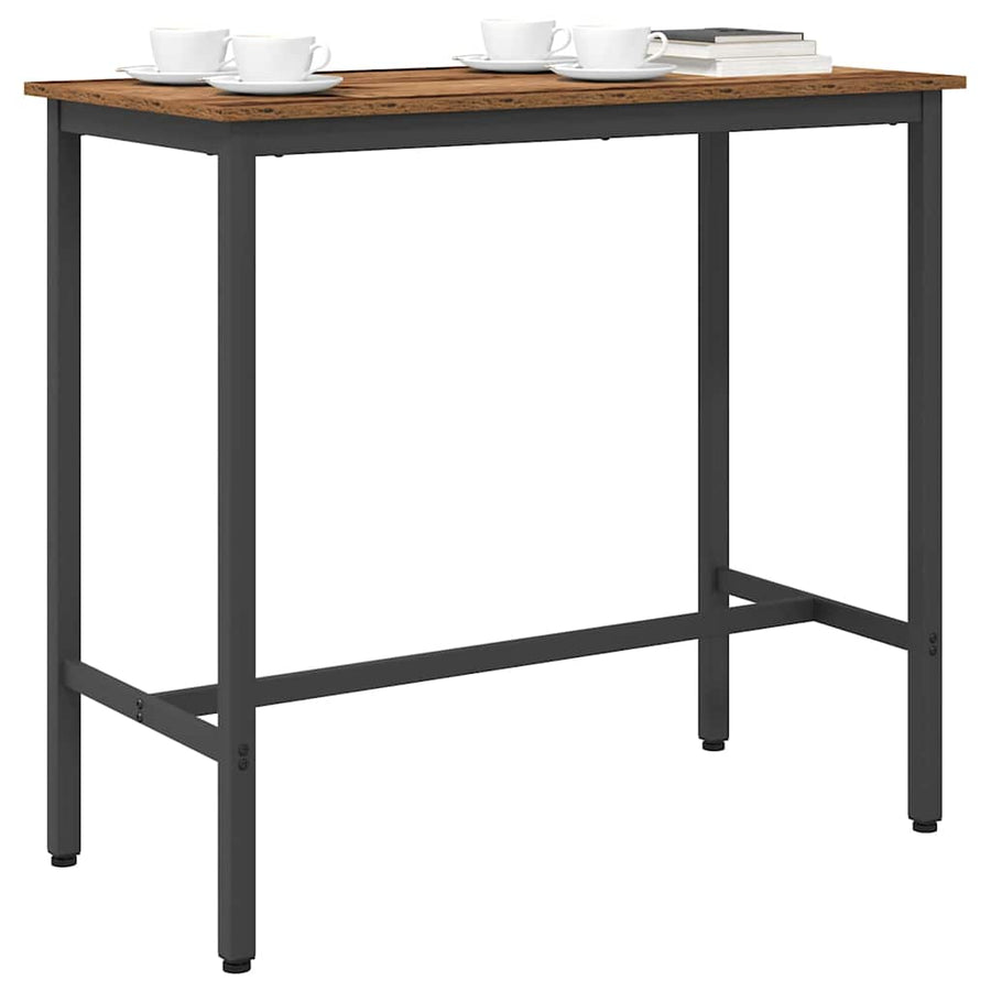 Tafel Oudhout 100 x 50 x 90,5 cm Engineered hout en staal