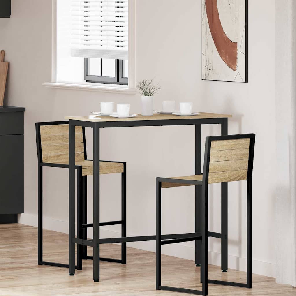 Tafel Sonoma Eiken 100 x 50 x 90,5 cm Engineered hout en staal