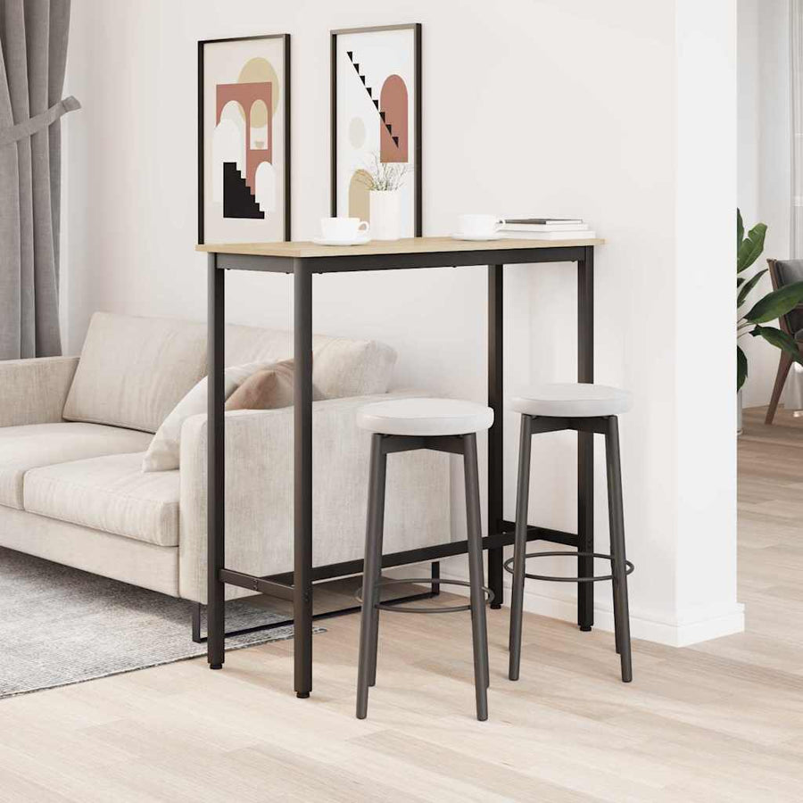 Tafel Sonoma Eiken 100 x 50 x 90,5 cm Engineered hout en staal