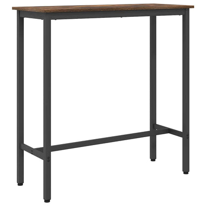 Tafel Gerookt eiken 100 x 40 x 90,5 cm Engineered hout en staal