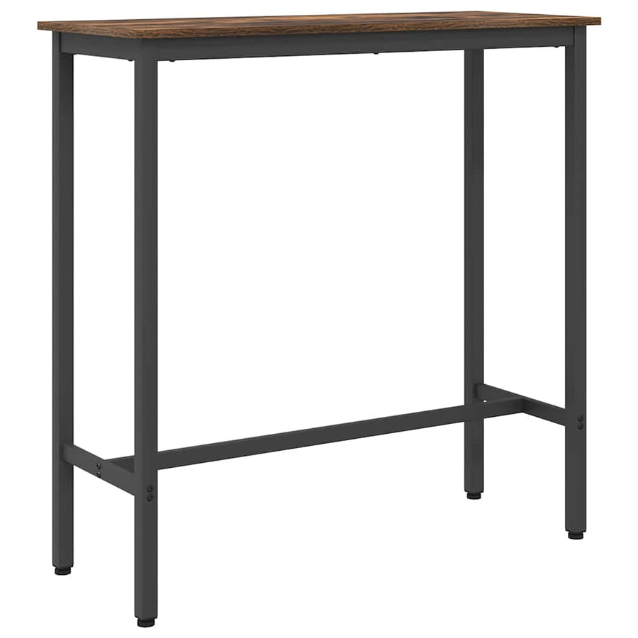 Tafel Gerookt eiken 100 x 40 x 90,5 cm Engineered hout en staal