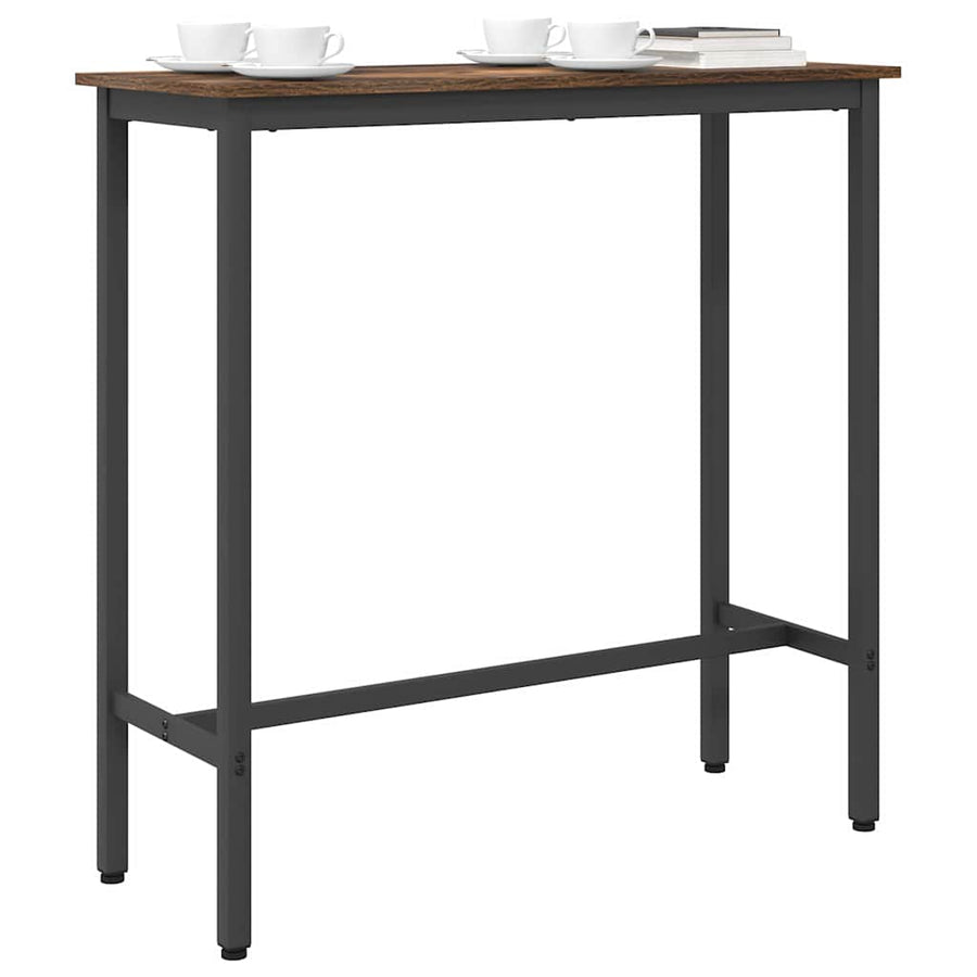 Tafel Gerookt eiken 100 x 40 x 90,5 cm Engineered hout en staal