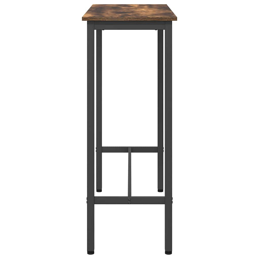 Tafel Gerookt eiken 100 x 40 x 90,5 cm Engineered hout en staal