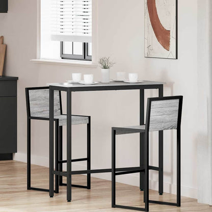 Tafel Grijs Sonoma 100 x 40 x 100,5 cm Engineered hout en staal