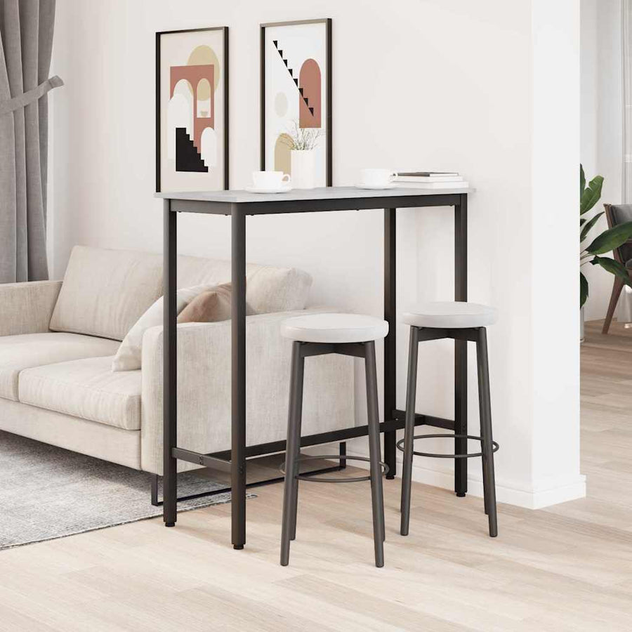 Tafel Grijs Sonoma 100 x 40 x 100,5 cm Engineered hout en staal