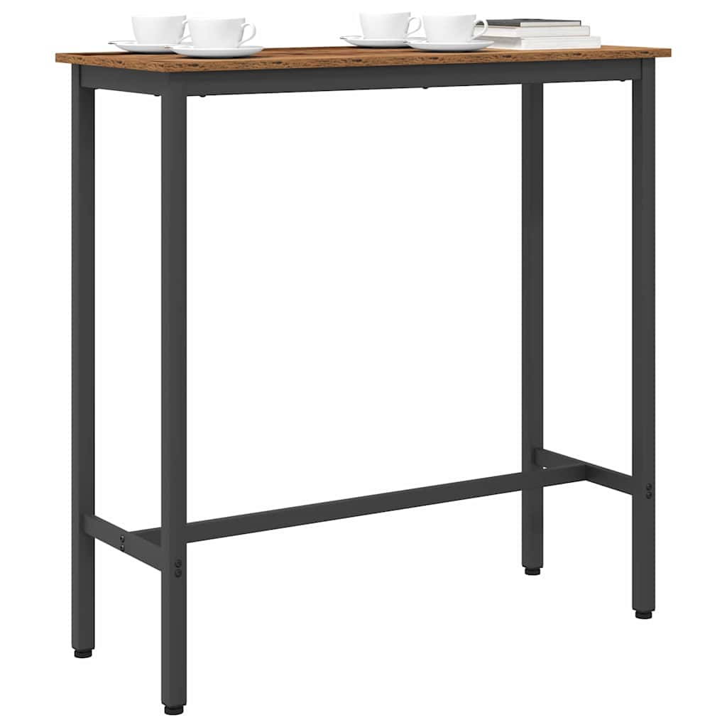 Tafel Oudhout 100 x 40 x 100,5 cm Engineered hout en staal