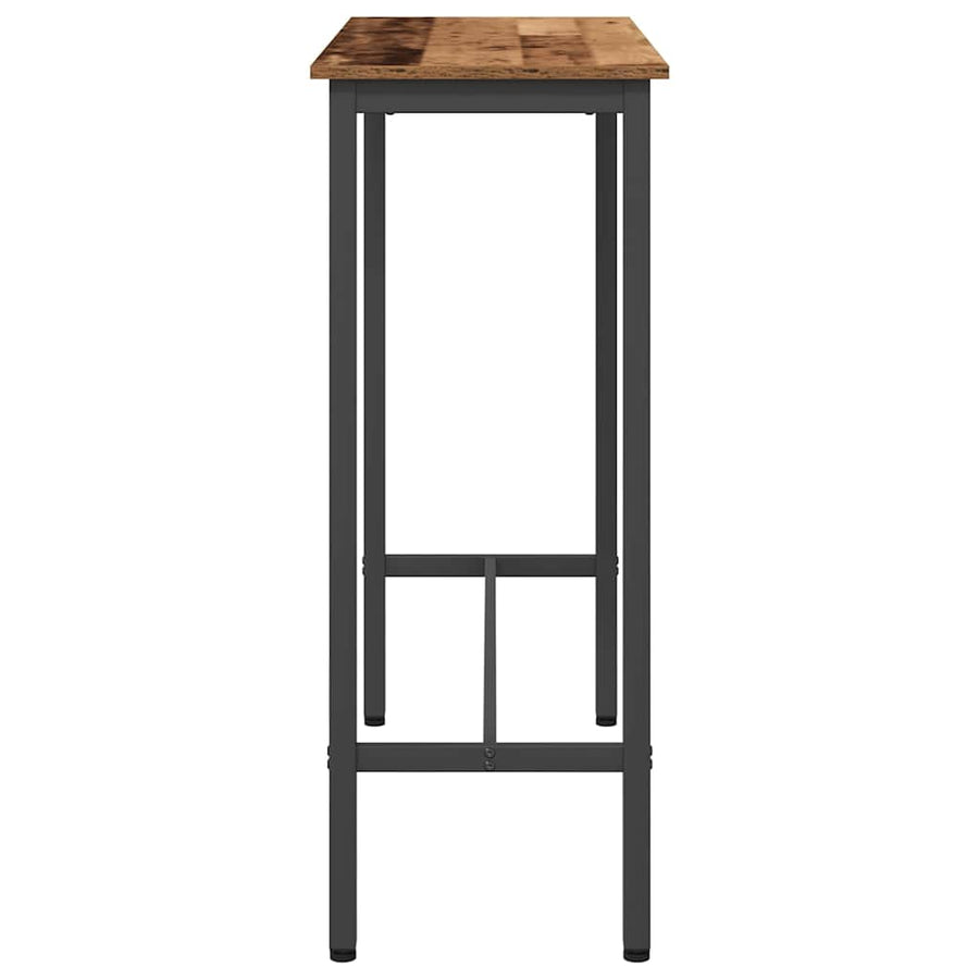 Tafel Oudhout 100 x 40 x 100,5 cm Engineered hout en staal