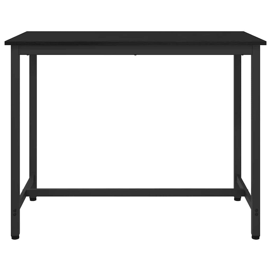 Tafel Zwart Eiken 100 x 50 x 76,5 cm Engineered hout en staal