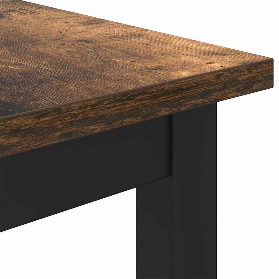 Tafel Gerookt eiken 100 x 50 x 76,5 cm Engineered hout en staal