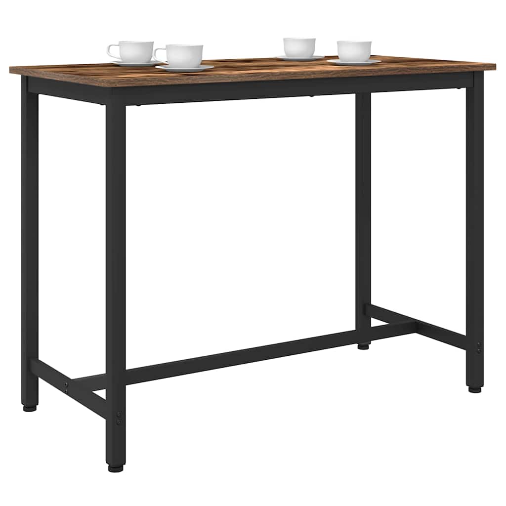 Tafel Gerookt eiken 100 x 50 x 76,5 cm Engineered hout en staal
