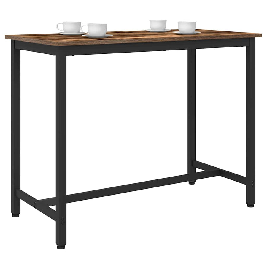 Tafel Gerookt eiken 100 x 50 x 76,5 cm Engineered hout en staal