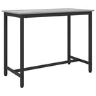 Bureau 100x50x76.5 cm engineered hout staal grijs