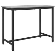 Bureau 100x50x76.5 cm engineered hout staal grijs