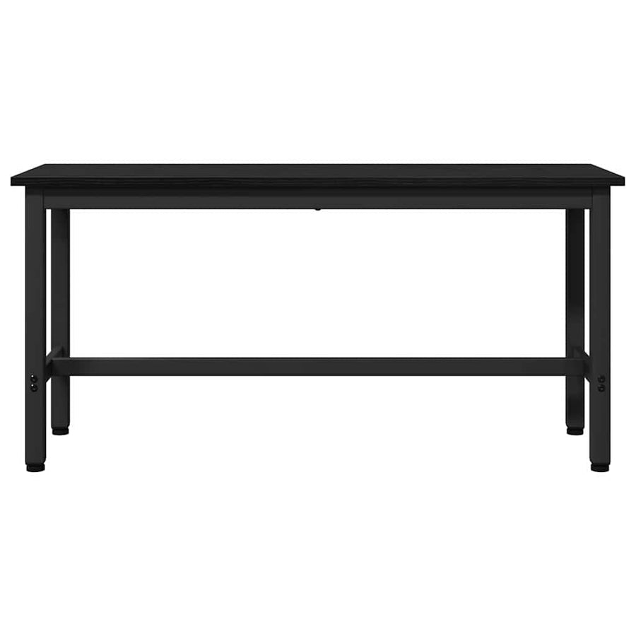 Eetbank Zwart Eiken 100 x 32,5 x 48,5 cm
