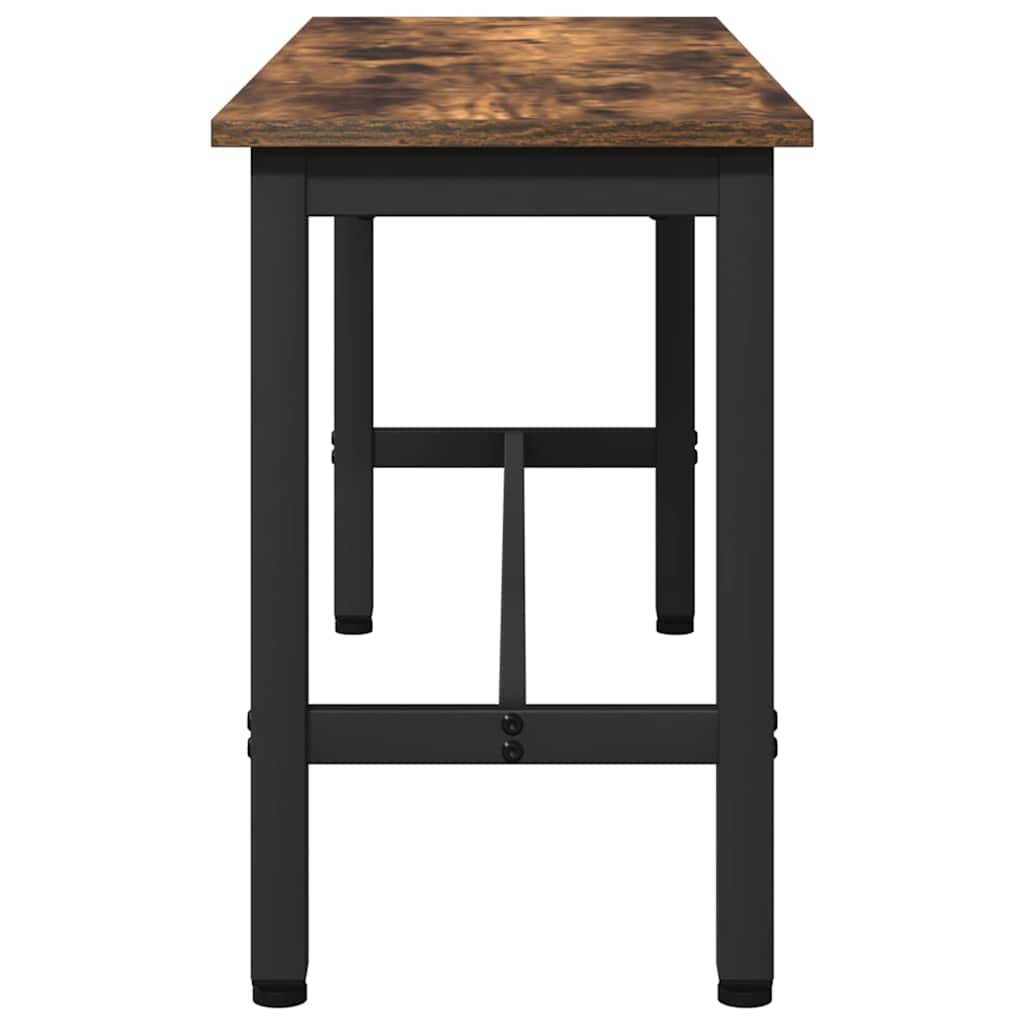 Eetbank Gerookt eiken 100 x 32,5 x 48,5 cm