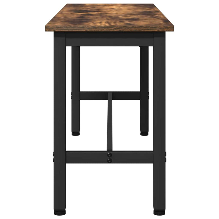 Eetbank Gerookt eiken 100 x 32,5 x 48,5 cm