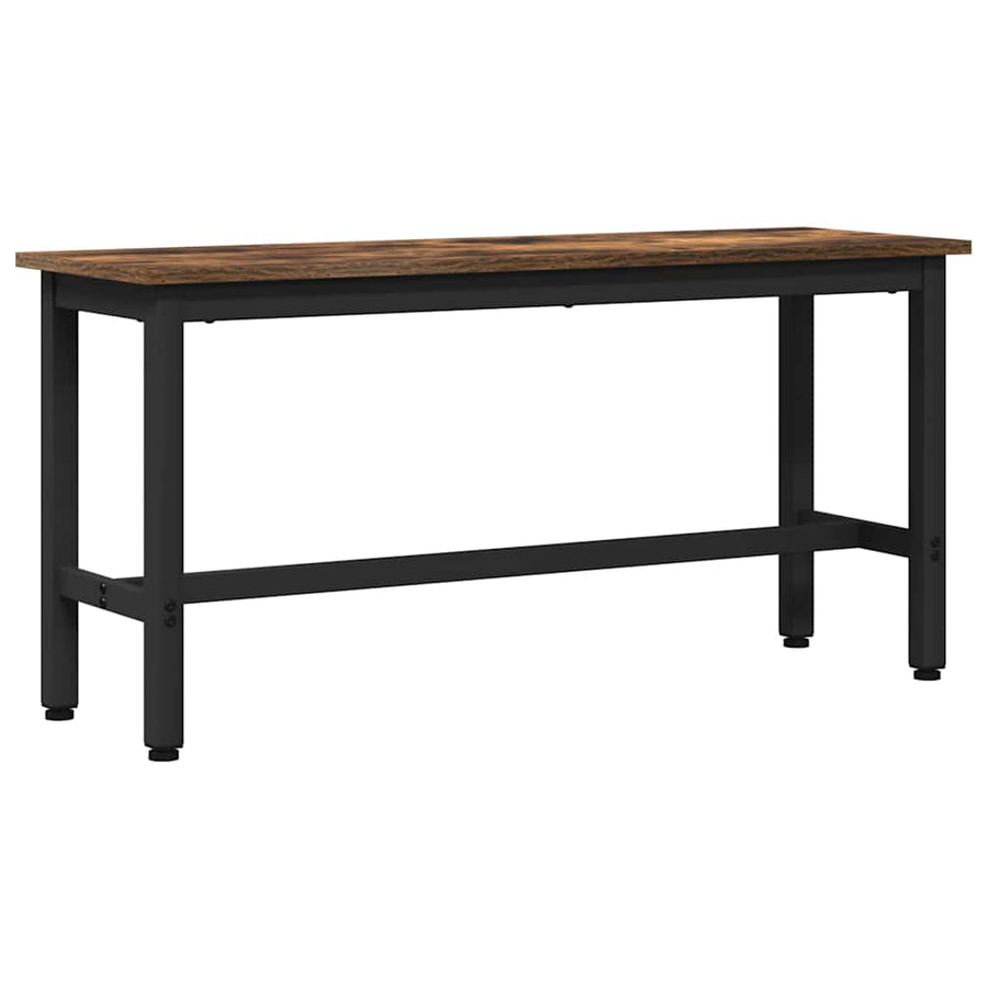 Eetbank 2 pcs Gerookt eiken 100 x 32,5 x 48,5 cm
