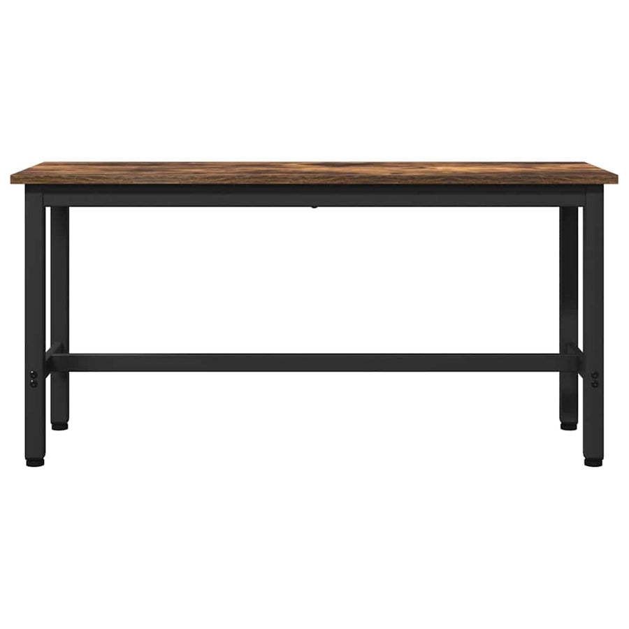 Eetbank 2 pcs Gerookt eiken 100 x 32,5 x 48,5 cm