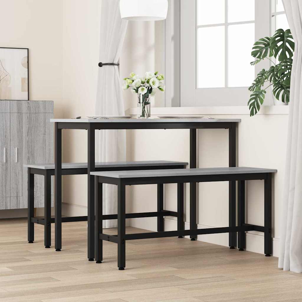 Eetbank Grijs Sonoma 100 x 32,5 x 48,5 cm
