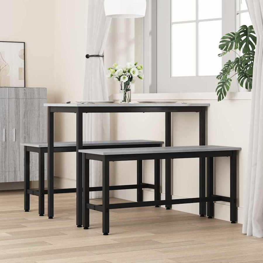 Eetbank Grijs Sonoma 100 x 32,5 x 48,5 cm