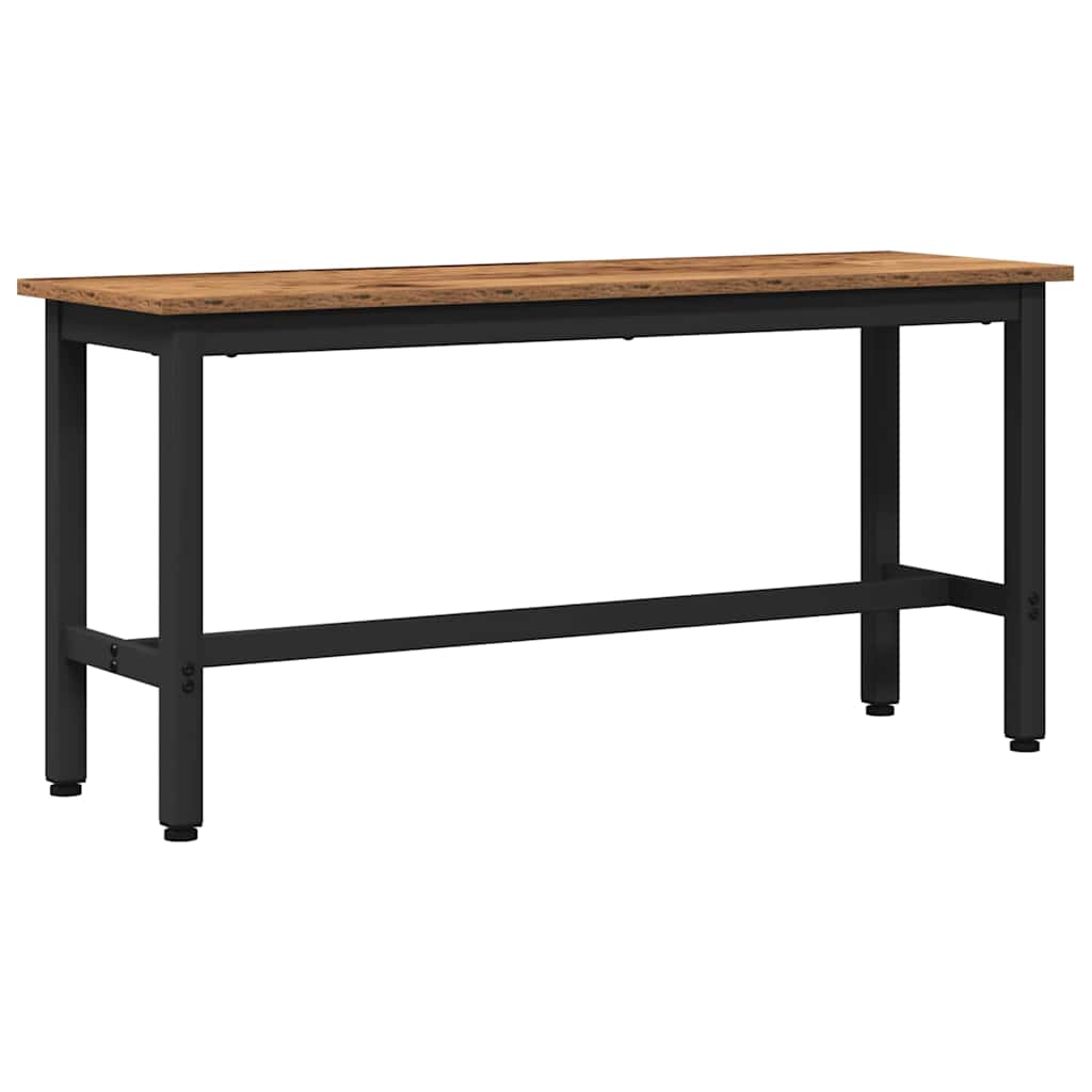Eetbank Oudhout 100 x 32,5 x 48,5 cm Engineered hout en staal