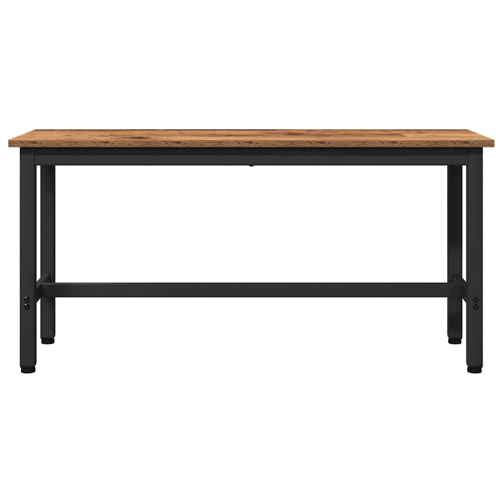 Eetbank Oudhout 100 x 32,5 x 48,5 cm Engineered hout en staal