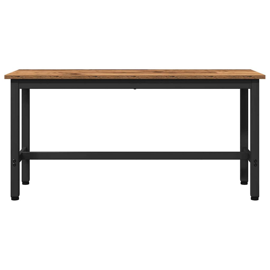 Eetbank Oudhout 100 x 32,5 x 48,5 cm Engineered hout en staal