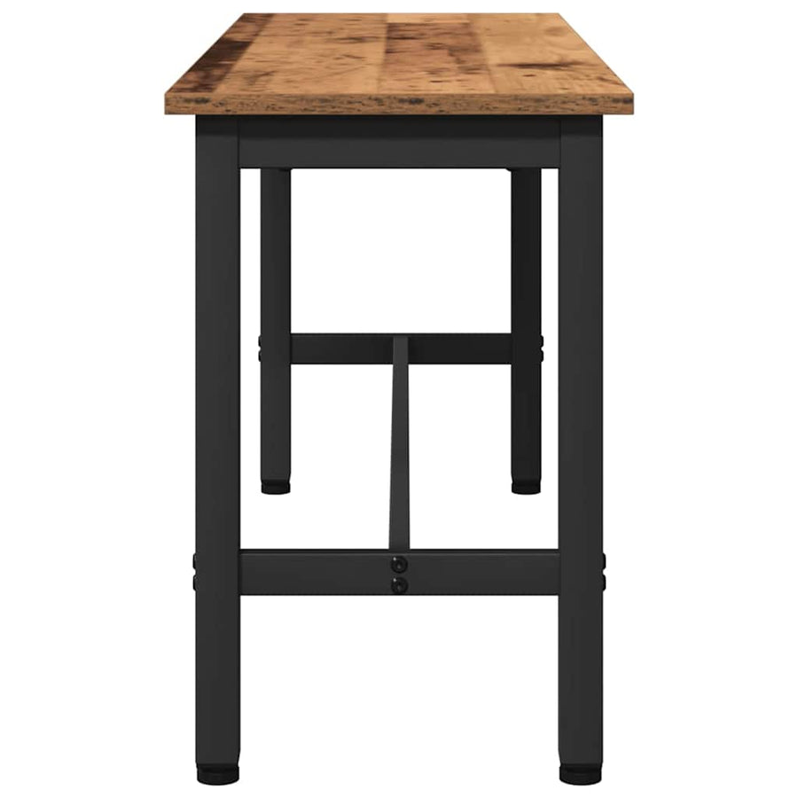 Eetbank Oudhout 100 x 32,5 x 48,5 cm Engineered hout en staal