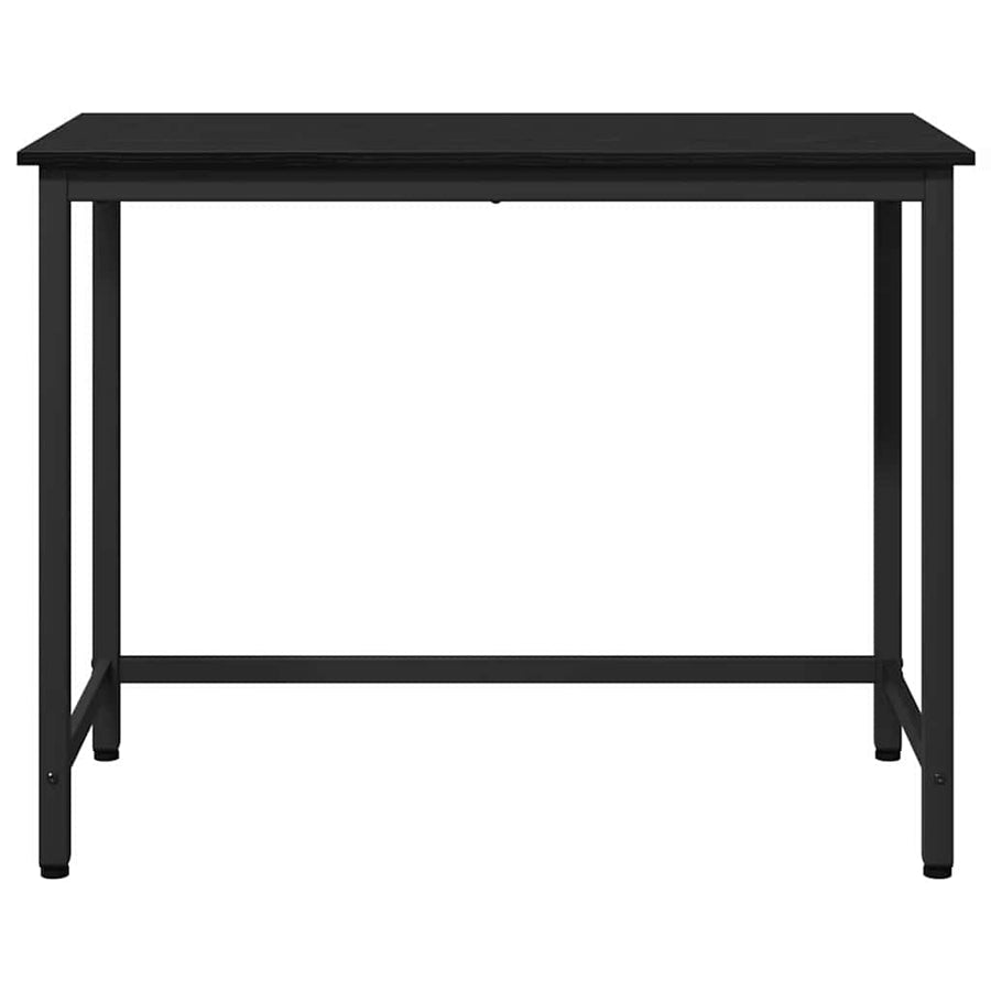 Tafel Zwart Eiken 80 x 50 x 76,5 cm Engineered hout en staal