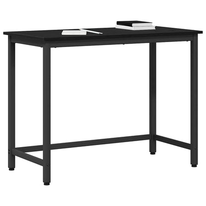 Tafel Zwart Eiken 80 x 50 x 76,5 cm Engineered hout en staal