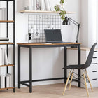 Bureau 80x50x76,5 cm engineered hout staal