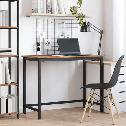 Tafel Oudhout 80 x 50 x 76,5 cm Engineered hout en staal