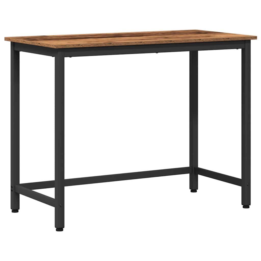 Tafel Oudhout 80 x 50 x 76,5 cm Engineered hout en staal